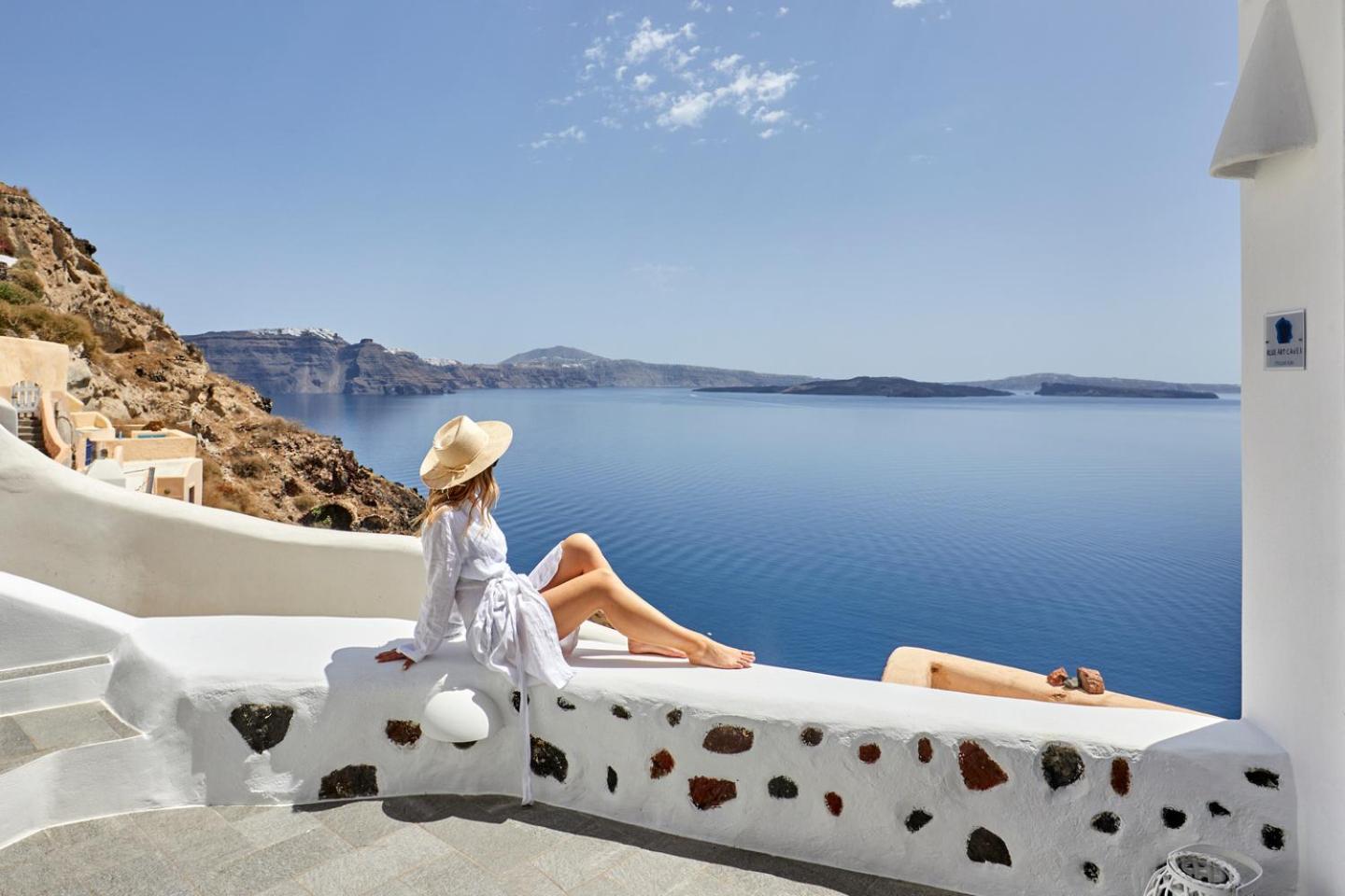 Villa Blue Art Caves Ia Exterior foto